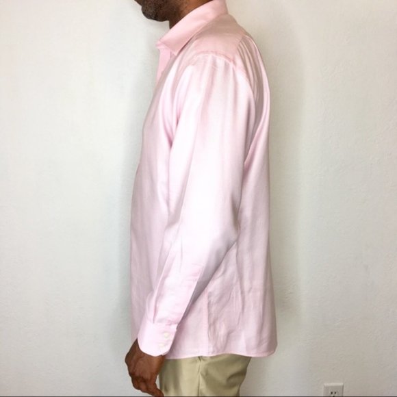 Ted Baker London Mens pink LS button down shirt 17 - Picture 2 of 8